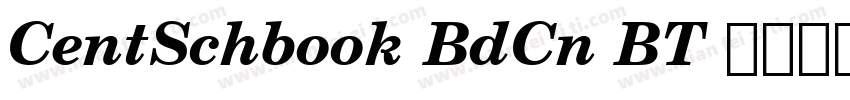 CentSchbook BdCn BT 普通西方字体转换